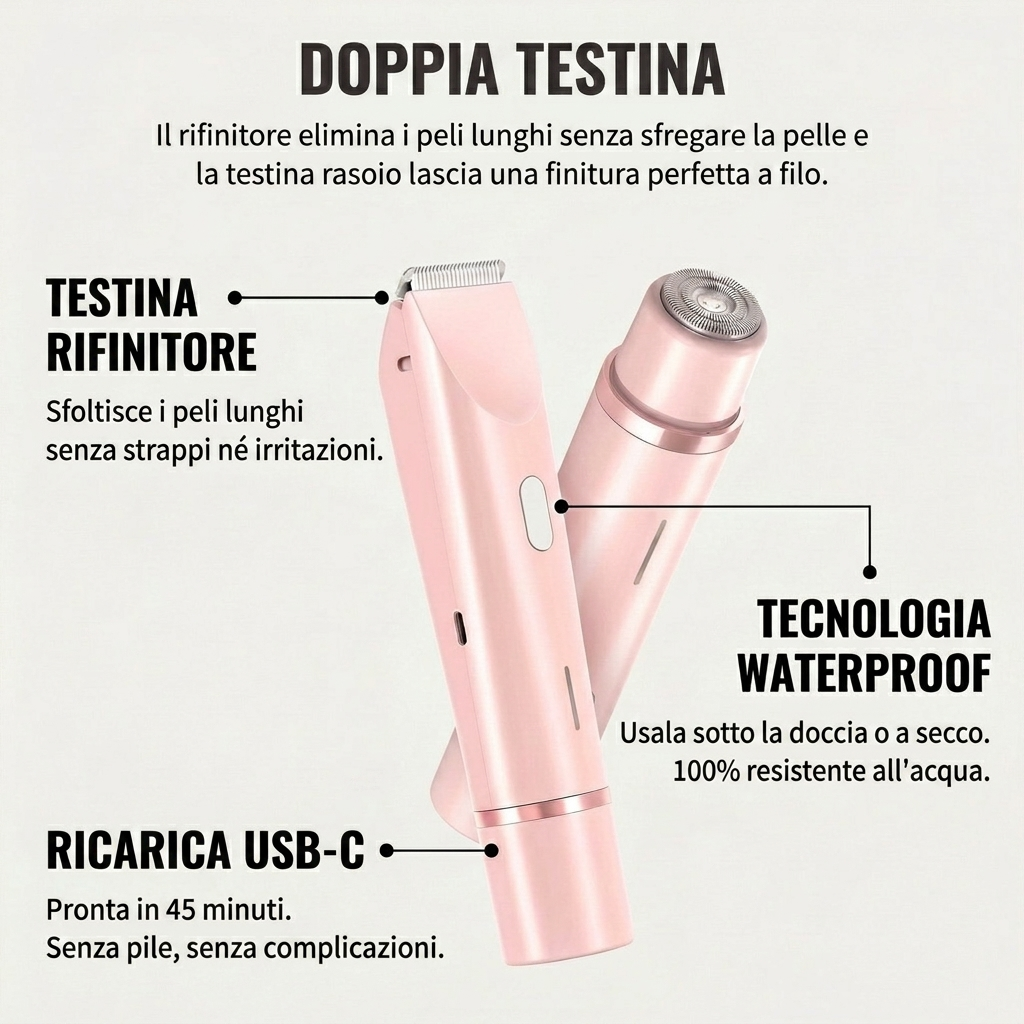 Rasoio 2 in 1 per bikini e corpo Shavea™